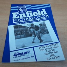 Enfield v Boston United (Gola League) 15/10/1985