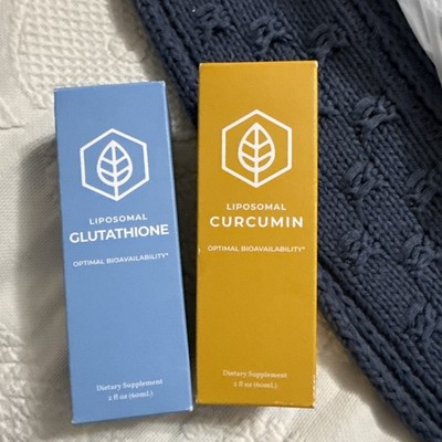 Terra Health Essentials Liposomal Curcumin + Glutathione Liquid supplement 2floz