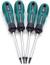 "4-piece triangle screwdriver set (1.8mm, 2.0mm, 2.3mm, 3.0mm) with non-slip