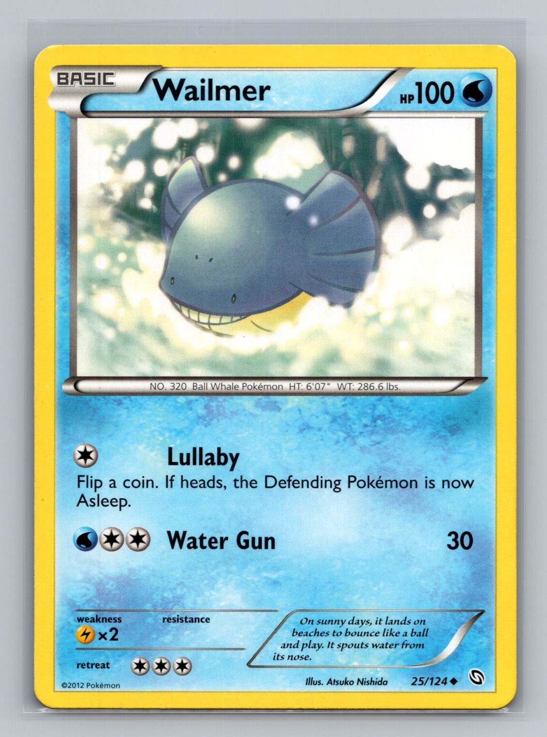 Wailmer 25/124 Uncommon Dragons Exalted Pokemon Near Mint