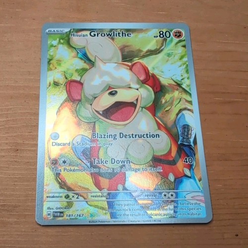 Hisuian Growlithe 181/167 SV06 Twilight Masquerade IR FA Holo ENG