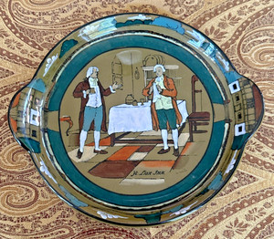 Buffalo Pottery Deldare Ware Calling Card Plate Ye Lion Inn NO RESERVE!