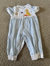 Vintage JcPenny Sesame Street Big Bird Romper Sz 12 Month B28