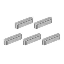 5Pcs Round Ended Feather Key, 5x5x20mm Carbon Steel Parallel Drive Shaft Keys