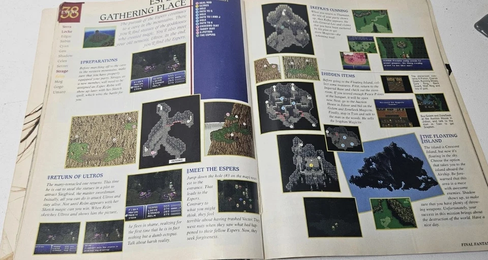 Final Fantasy III 3 SNES Nintendo Power Player's Guide оригинал 1994 Square Soft - Изображение 3 из 4