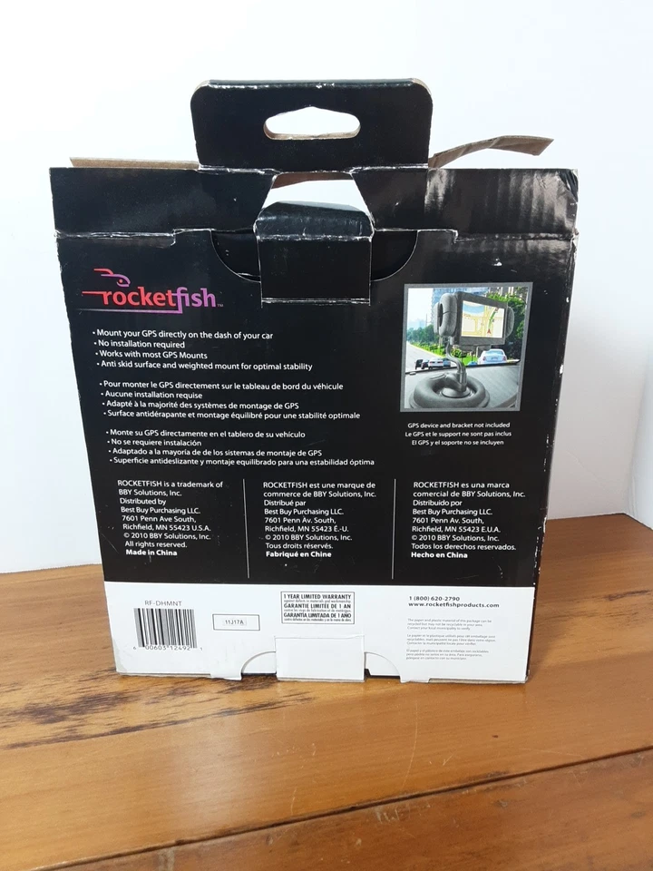 Base portátil ponderada Rocketfish universal GPS montaje en tablero RF-DHMNT excelente Foto 2 de 4