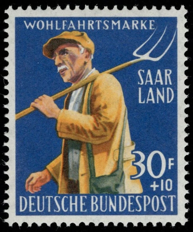 SAAR B126 - Relief Fund "Farmer with Pitchfork" (pc69722) - Image 1 of 1