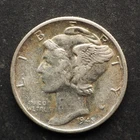 1945 **** micro  *s*     MERCURY SILVER DIME **NICE   ** FREE SHIPPING! C0557