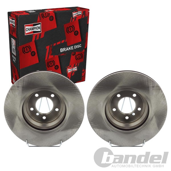 2X Champion Bremsscheiben 348Mm BelÜFtet Vorne Passend FüR BMW 3 X1 | 562519CH-1-image