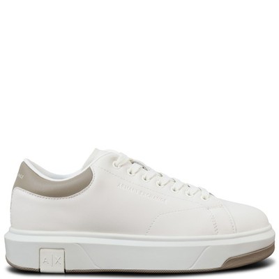 ARMANI EXCHANGE - Herren Sneaker weiß-beige mit Mini Logo