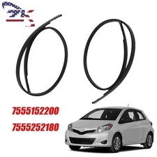 2pcs For Toyota Yaris Hatchback 2007 - 2011 Roof Drip Moulding Side Finish Strip