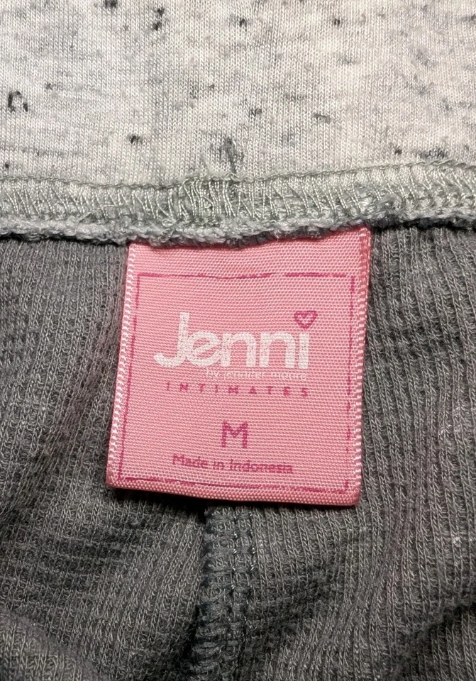 JENNI INTIMATES Gray KITTEN Cat Whiskers 2 Pc Pajama LOUNGE Set Junior's Medium - Image 3 of 4