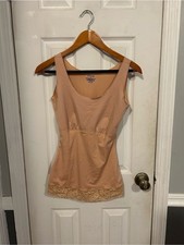 SPANX Nude Shaping Tank with Lace Trim