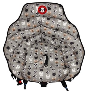 PupSaver Dog Car Seat Travel Booster Up to 30 lbs Dogs French Bulldog Print USED