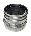 JUPITER-8 50mm f/2 Soviet Vintage Rangefinder Lens M39 LTM Leica Silver Photo