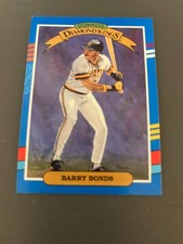1991 Donruss - Diamond Kings Barry Bonds #4 3 Yellow Stripes on Right