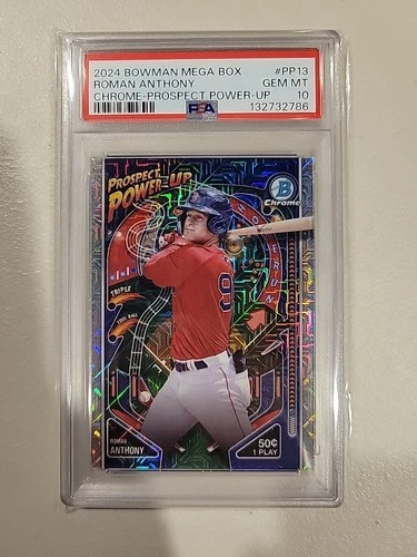 2024 Bowman Chrome Prospects Mega Box Mojo Power-Up Roman Anthony PP13 PSA 10 RC