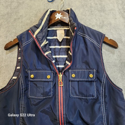 Ariat Fusion Puffy Vest Women's Small Petite Blue Full Zip Front Pockets - Picture 4 of 8