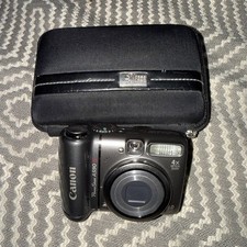 Canon PowerShot A590 IS/Image Stabilizer 8MP Digital Camera 4x Zoom TESTED-CASE