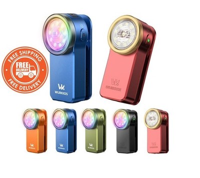 Mini Clip Taschenlampe - 680LM Wiederaufladbare RGB Taschenlampe mit Magnet