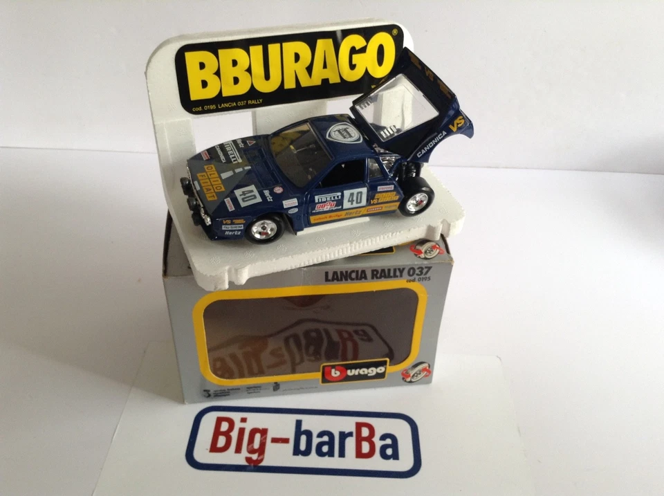 🔥Lot vintage🚗 BBURAGO LANCIA RALLY 037 1:24 🍂 SPETTACOLARE 🍂☕ - Immagine 3 di 4