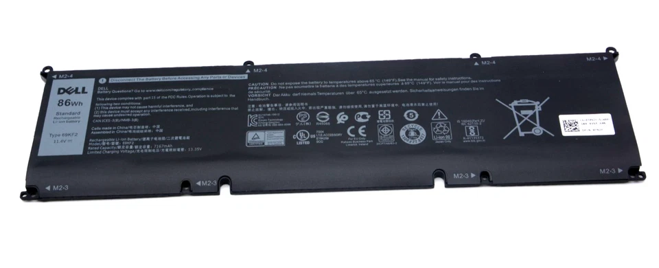 Batería Original 86Wh 69KF2 70N2F Para Dell XPS 15 9500,15 9510,15 9520 Series OEM Foto 3 de 4