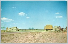 Postcard Amarillo Texas TX Palo Duro Canyon Park Entrance 1950s Chrome