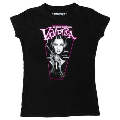 Kreepsville 666 Vampira Pink Coffin Tee Girl Fit Shirt Gothic S-M-L-XL-2XL-3XL