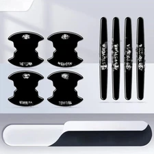 8PCS Invisible Car Door Handle Bowl Anti-Scratch Protector Sticker For Toyota