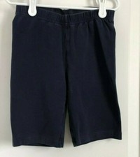 Hanna Andersson girls 130 8 navy blue cotton blend shorts