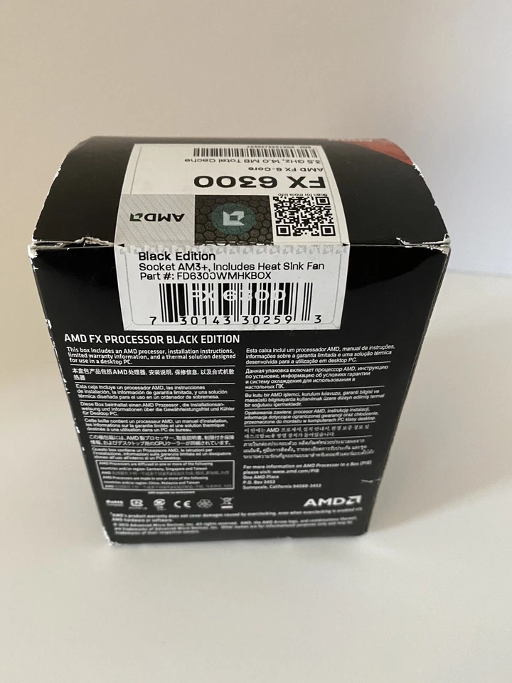 AMD FX-6300 Black Edition 3.5 GHz 6 Core 14 MB Total Cache FD6300WMHBOX Sealed - Image 4 of 4