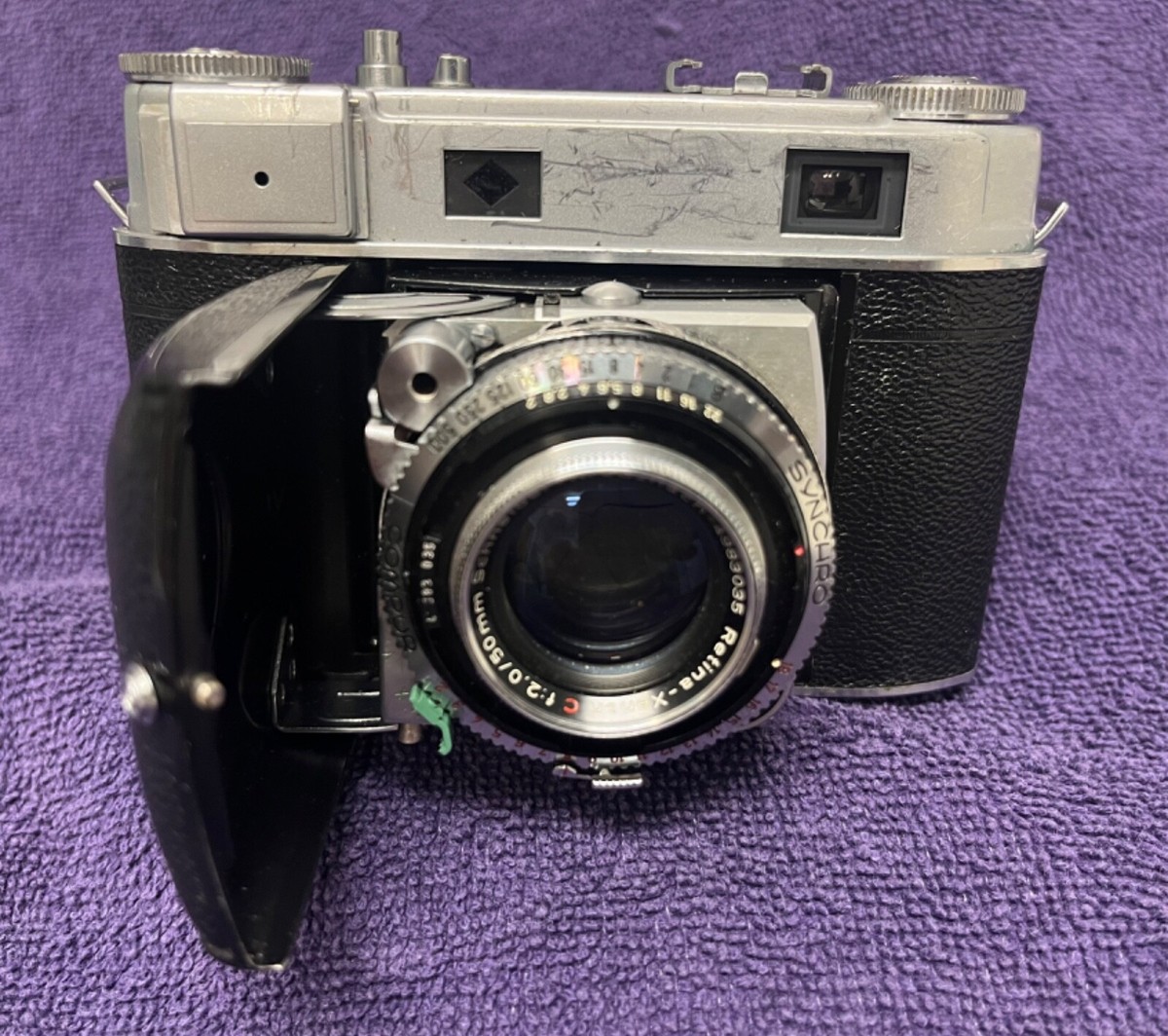 VINTAGE KODAK RETINA IIIC 35MM 3C CAMERA W/ FOLDING FRONT LENS