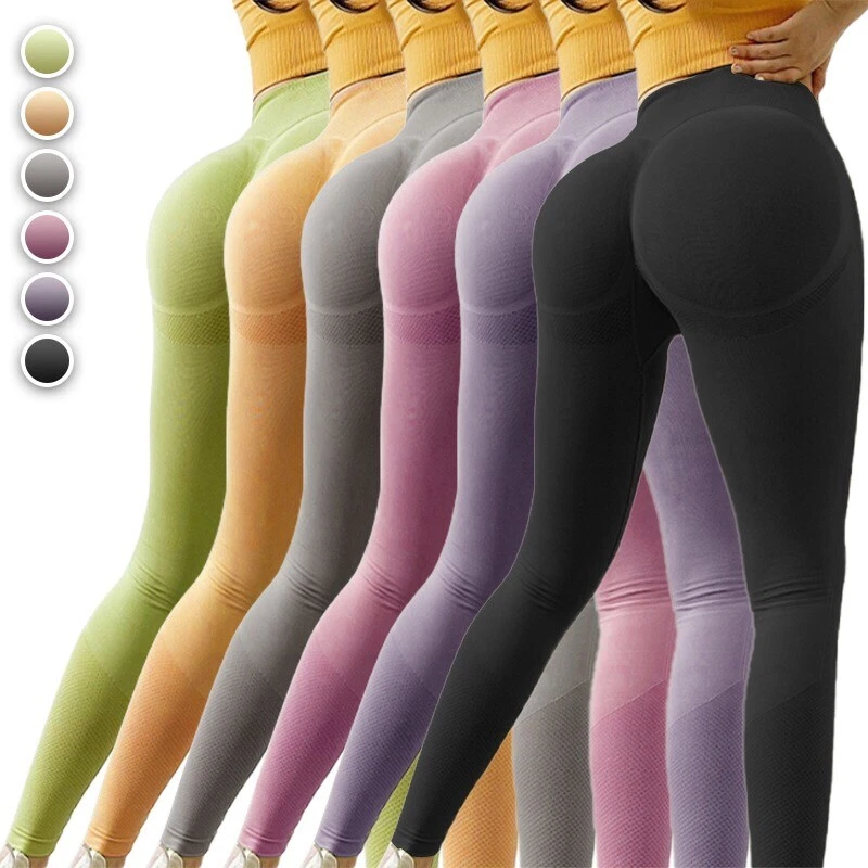 Women's High Waisted Smile Contour Leggings Workout Scrunch Butt