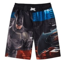 Batman vs Superman Photoreal Boys Swimsuit Trunks Boy Size 4 Swimwear NEW