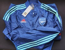 New Authentic Adidas Arsenal Quater Zip Training Jacket Men's Size S 