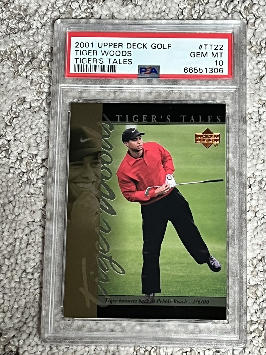Carte Tiger Woods 2024 Upper Deck Scorecard - Notée PSA 10 GEM MINT, Très Rare !