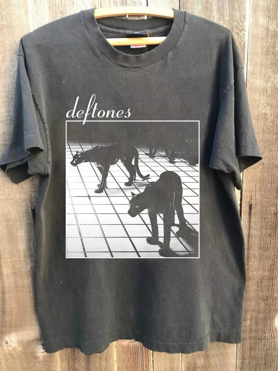 Deftones Band T-shirt, Deftones Graphic Retro Charcoal Unisex