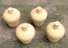 Furniture feet, turned to old original. 4 Piece Bundle