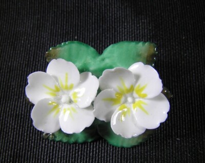 Vintage English Artone Floral Bone China Brooch