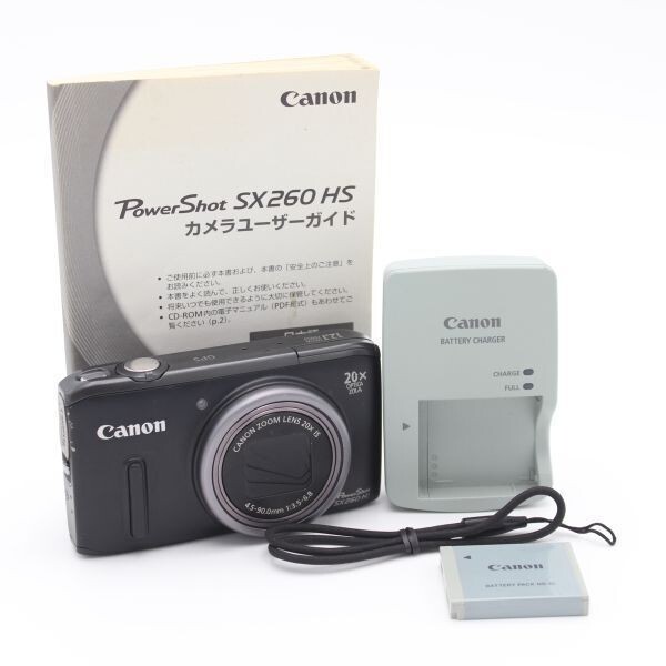Canon PowerShot SX260 HS Black 12.1MP 20x Zoom Digital