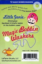 Little Genie Magic Bobbin Washers Center Hole Size L Green Pack of 12 by La Pier