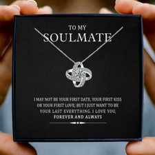 To My Soulmate Necklace Gift for Wife/ Fiancée / Girlfriend Gifts for Her