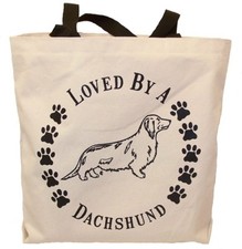 Loved By A Dachshund L. H. Tote Bag New MADE IN USA