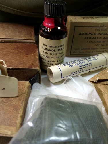 Vintage U.S.S MEDIC CARRYING BAG US Military 1960's Bundle Lot - Picture 7 of 21