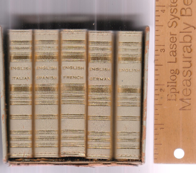 DICTIONARIES IN THE MIDGET SERIES. Pub: Burgess & Bowes, UK. 4