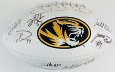 MISSOURI MIZZOU TIGERS TEAM SIGNED FOOTBALL JAMES FRANKLIN TJ MOE AUTOGRAPH K1