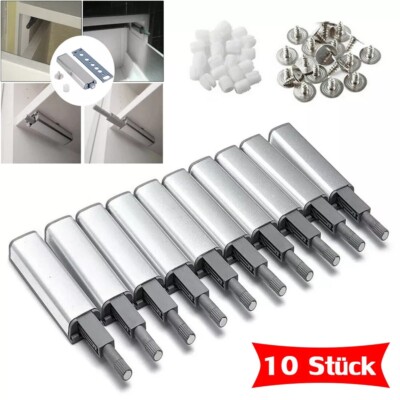 10 Stück Push to Open Schrank Tür Magnetschnäpper Drucktüröffner Möbelmagnet Set