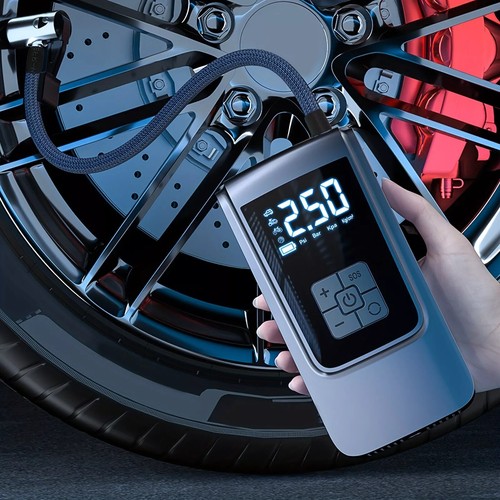 UK Car Tyre Inflator Cordless Digital USB Rechargeable Tire Air Compressor Pump - Picture 4 of 14