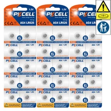 30x 377 AG4 LR66 SR626SW Alkaline Watch Battery LR626 177 377A 1.5V Button Cell