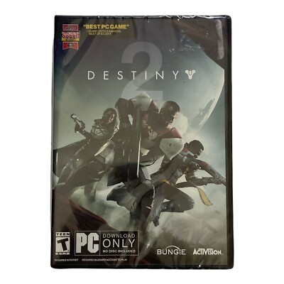 Destiny 2 (Windows PC) BRAND NEW SEALED CODE INSIDE NO DISC 2017